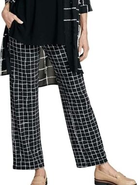 Sympli Straight Leg Black Pants Size 14